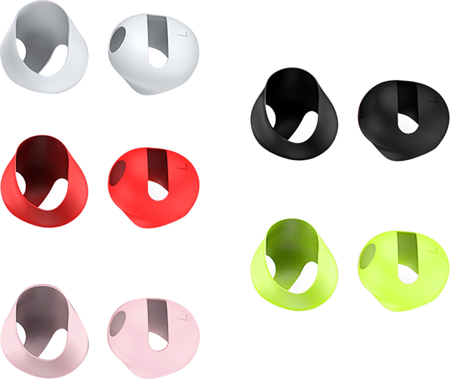 Bmen 5 Paare Ohrhörerabdeckungen ultra-hellschockfestes Anti-Verlust-Silikon-Mini-Ohrstöpsel-Pads für Beats Fit Pro 3255880@brem