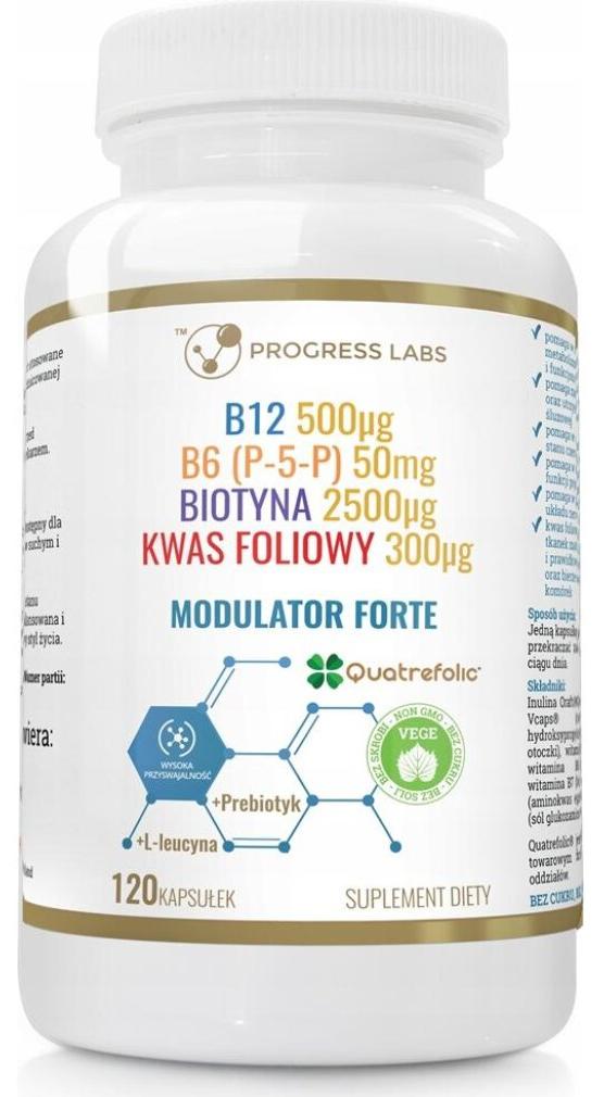 PROGRESS LABS Fortschritt Labs Modulator Forte 120 Kapseln