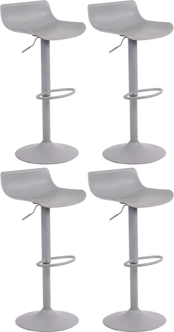 CLP 4er Set Barhocker Aveiro grau