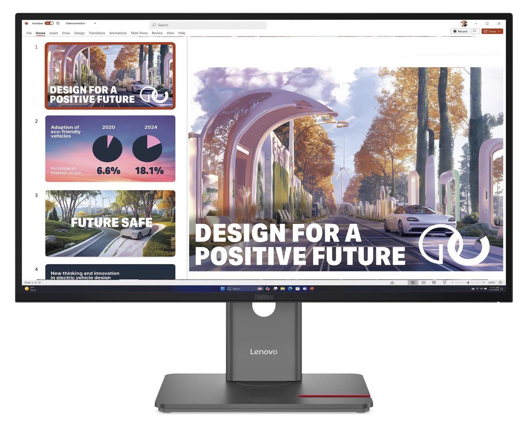 Lenovo ThinkVision P27QD-40, 68,6 cm (27"), 2560 x 1440 px, Wide Quad HD, LED, 6 ms, Čierna