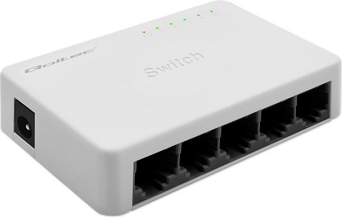 Qoltec Network SWITCH 5xRJ45 port 100Mbps LAN