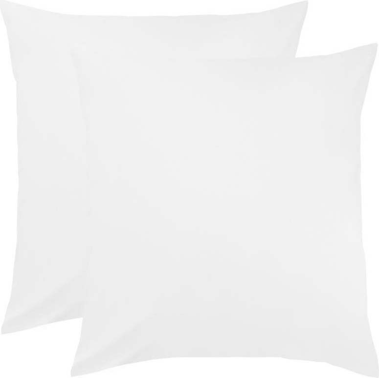 Bettwaren-Shop Single Jersey Kissenbezug Ulm 2er Pack 80x80 cm weiss
