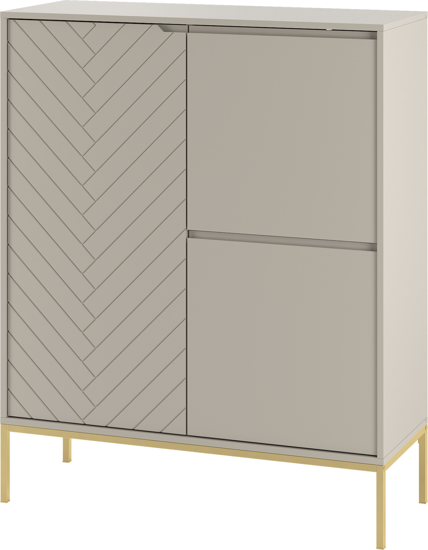 Buffet Daria mit 3 Türen, Kaschmir, 102cm