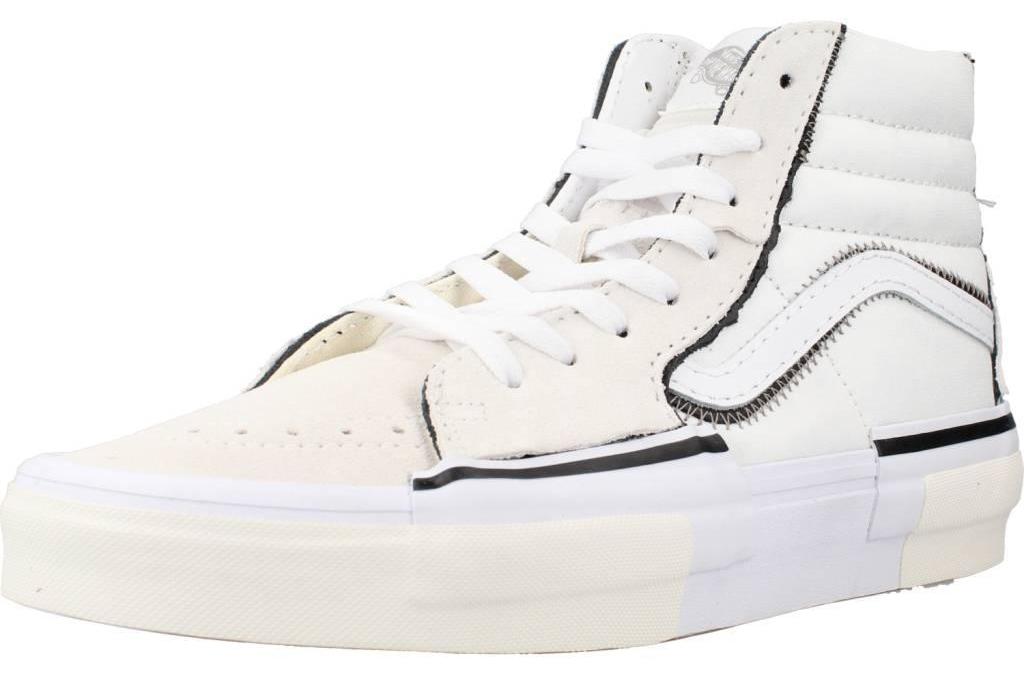 Vans Sk8-hi Reconstruct High-Top Sneaker mit dekonstruiertem Design, Weiß