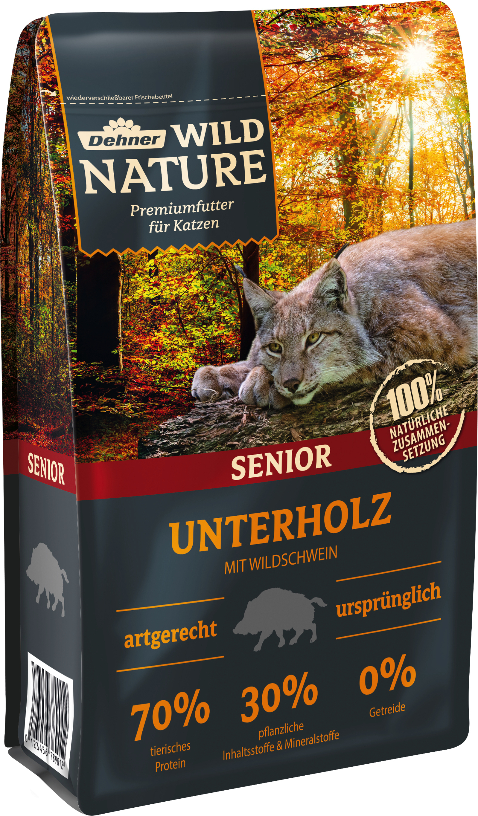 Dehner Wild Nature Katzenfutter Unterholz, Trockenfutter