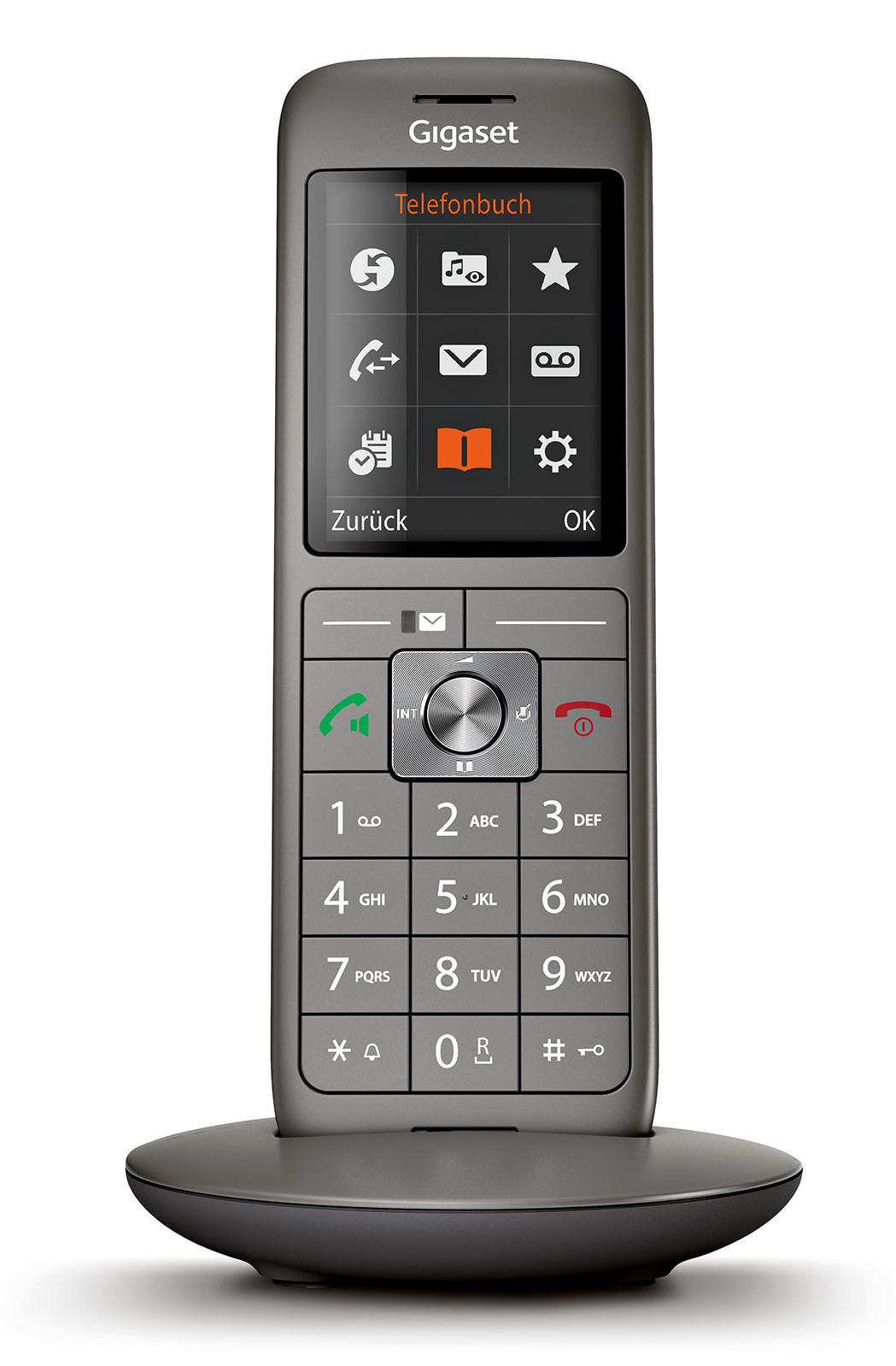 Gigaset CL660HX, DECT-Telefon, Freisprecheinrichtung, 400 Eintragungen, SMS (Kurznachrichtendienst), Grau S30852-H2862-B101