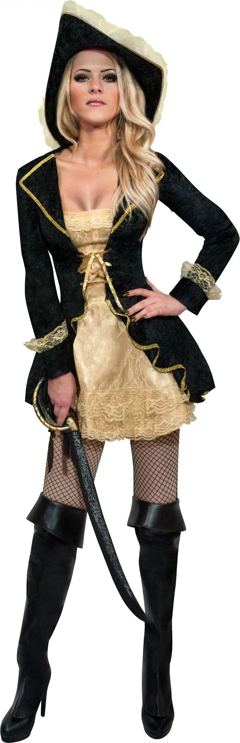 Smiffys Fever Studentenkostüm – Kleid Mit Höschen, Schlips & Strumpfhalter