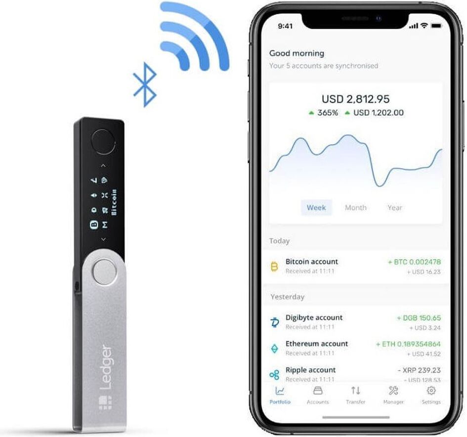 Ledger Nano X Hardware Wallet schwarz