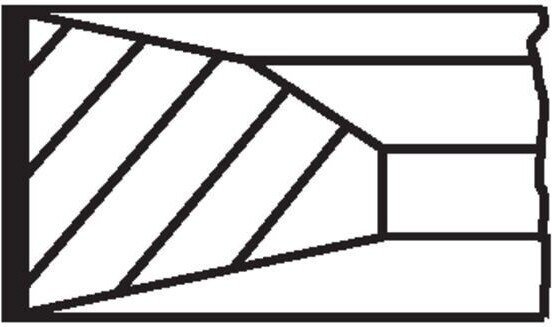 MAHLE 257 15 N0 Kolbenringsatz Kolbenringe
