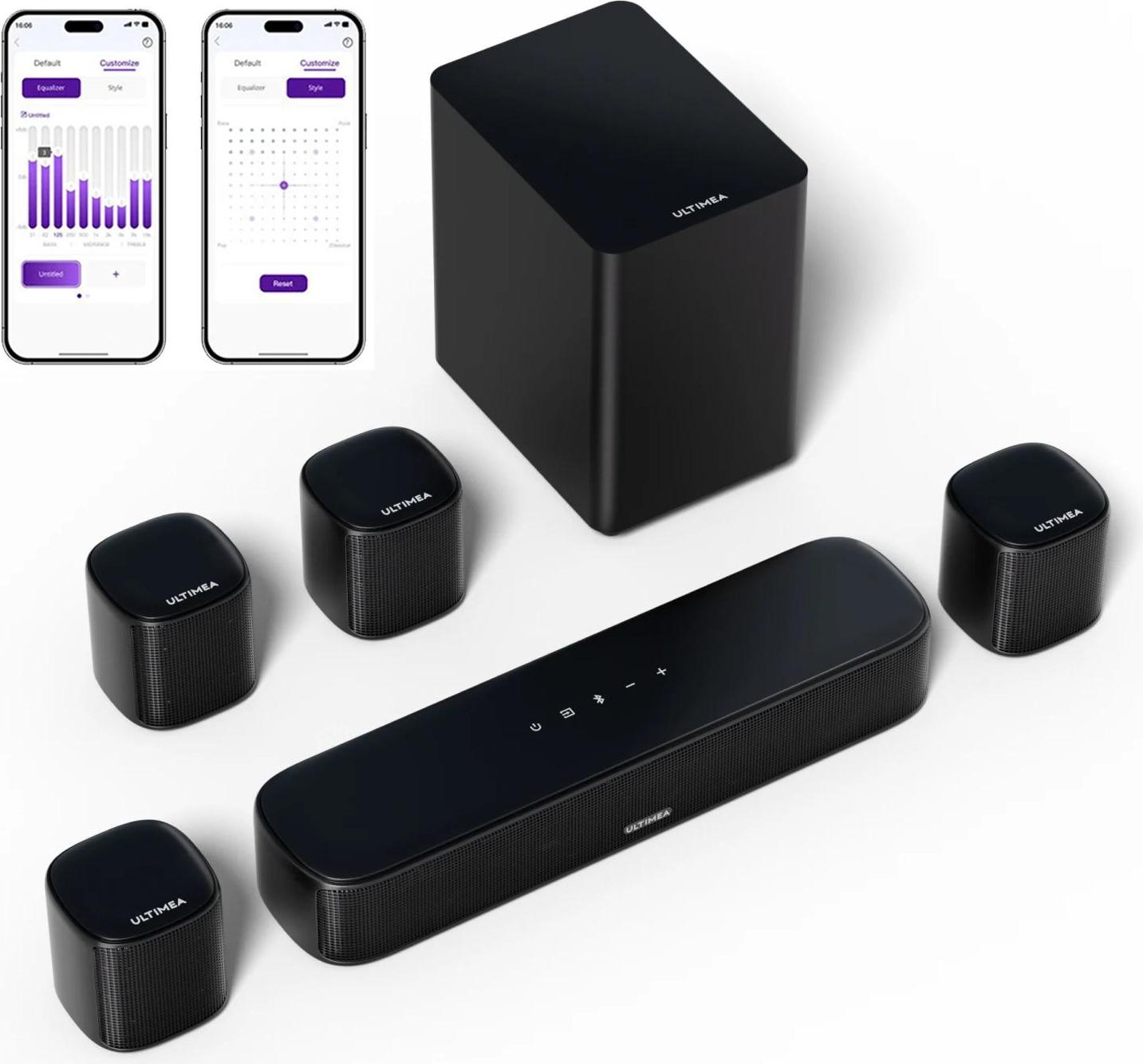 Soundbar, 71-kanálový priestorový zvuk, ovládanie pomocou aplikácie Smart App, Aura A40, zástrčka EÚ