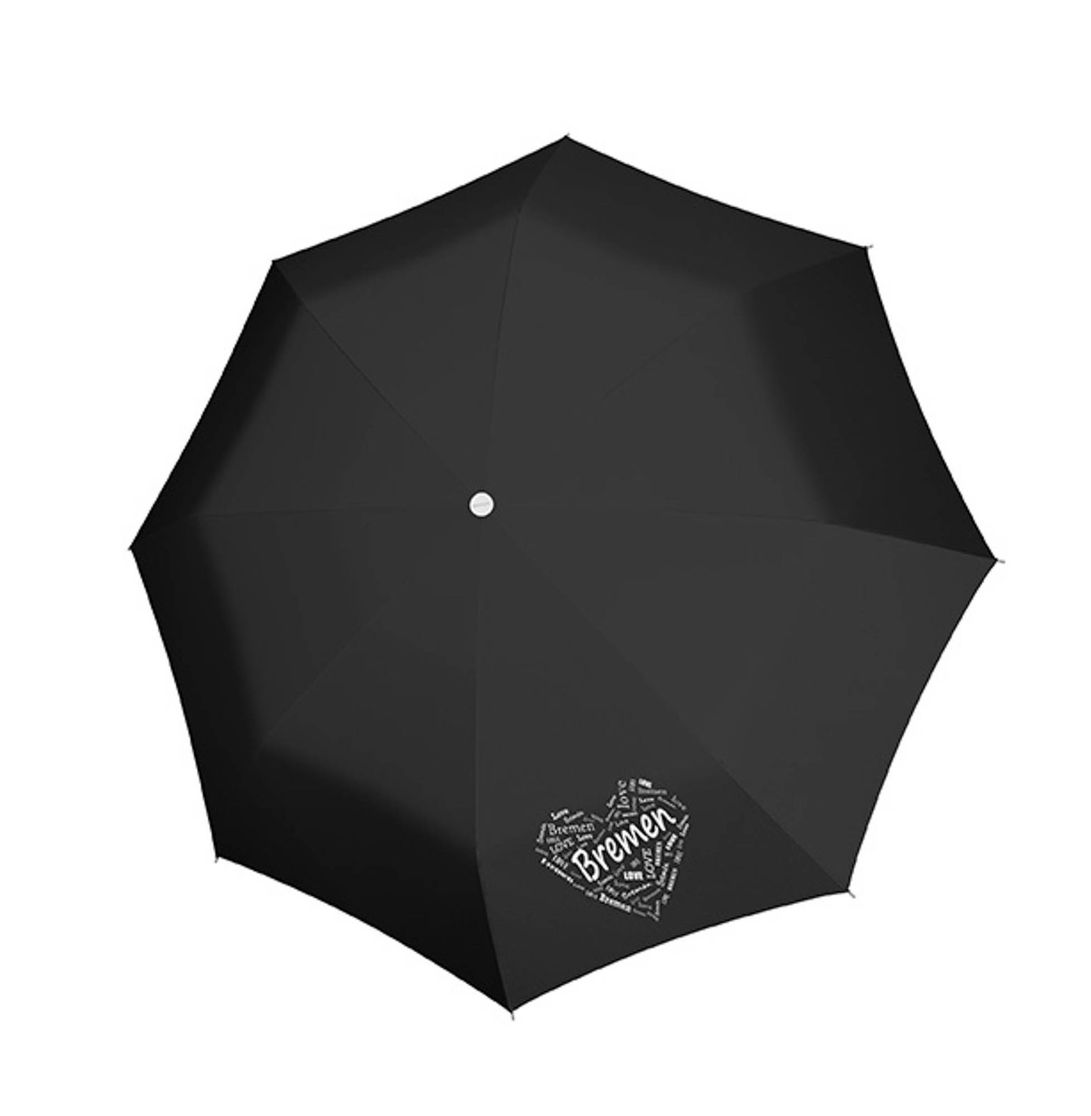 verschiedene Farben Regenschirm Taschenschirm mini mit Herzen 