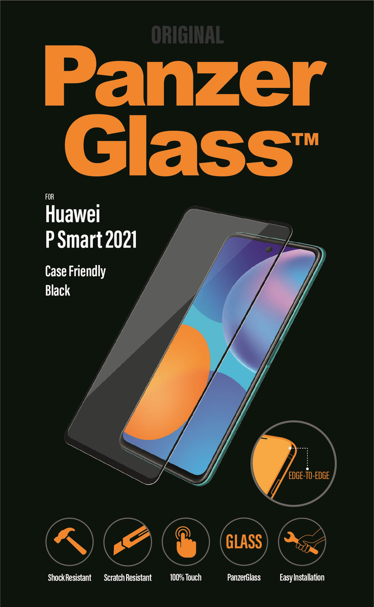 PanzerGlass E2E Huawei P Smart 2021 Case Friendly, Black 5384