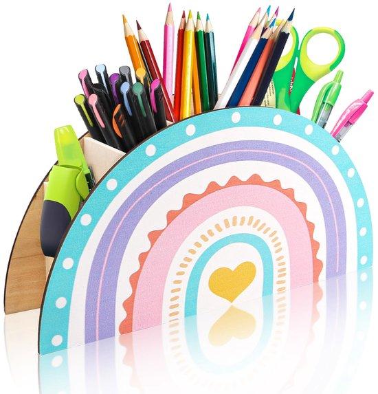 OEM Holz Büro Organizer Herzformiger Stifthalter Schreibtischorganisation für Kinder 2026