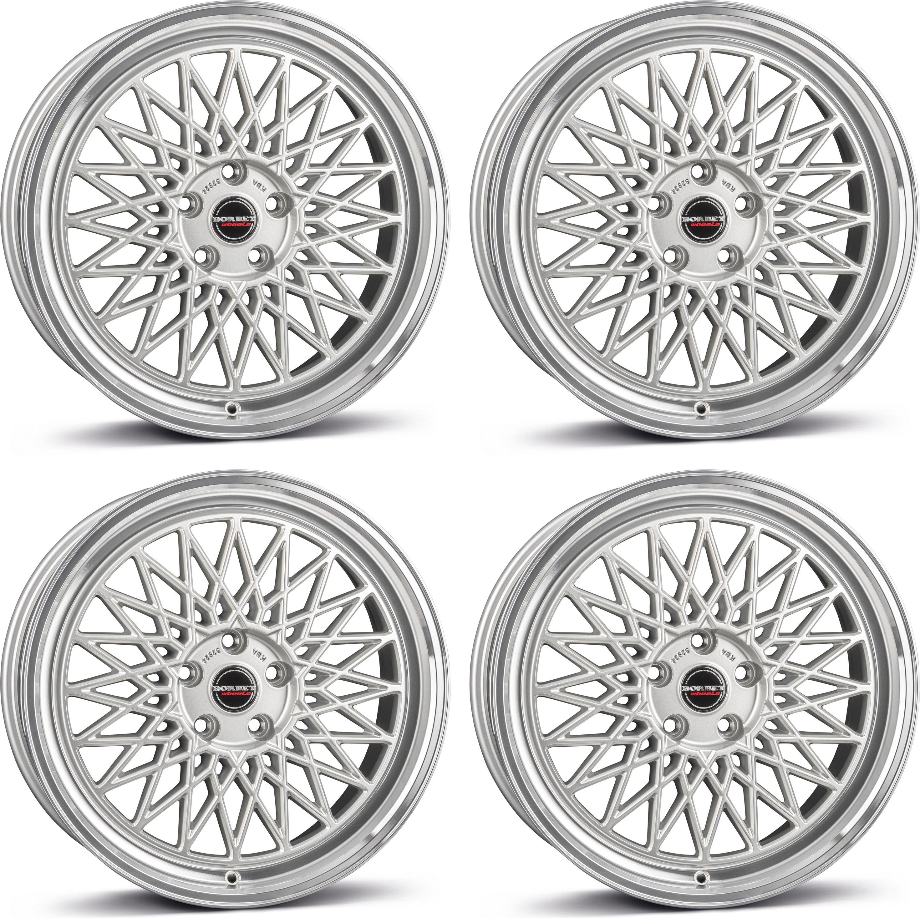 4 Borbet Felgen B 8.0x17 ET45 5x112 SIL für Ssangyong Korando 5x112 SIL für Ssangyong Korando Aluräder 4-B 80745112566,5SRP