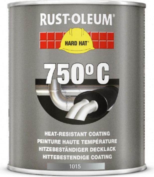 RUST-OLEUM 7778 Hitzebeständiger Decklack Spray – Für Temperaturen Bis 750°C, Schwarz, Für Grill & Motoren