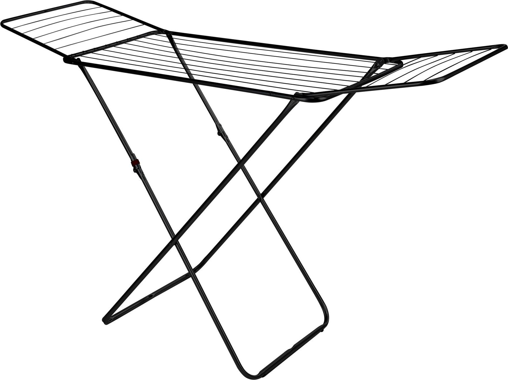 Haushalt International Flügelwäschetrockner m. Kindersicherung, schwarz 18 Mtr. Trockenlänge