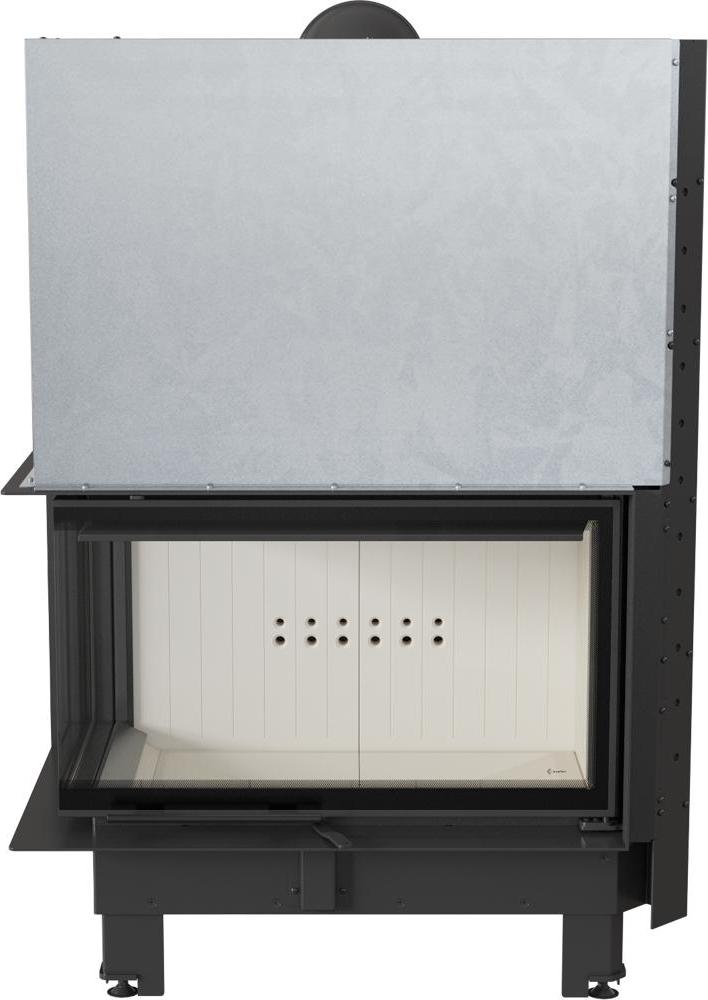 Oceľový krb KRATKI MBO ľavý 15 kW Ø 200 zdvíhací