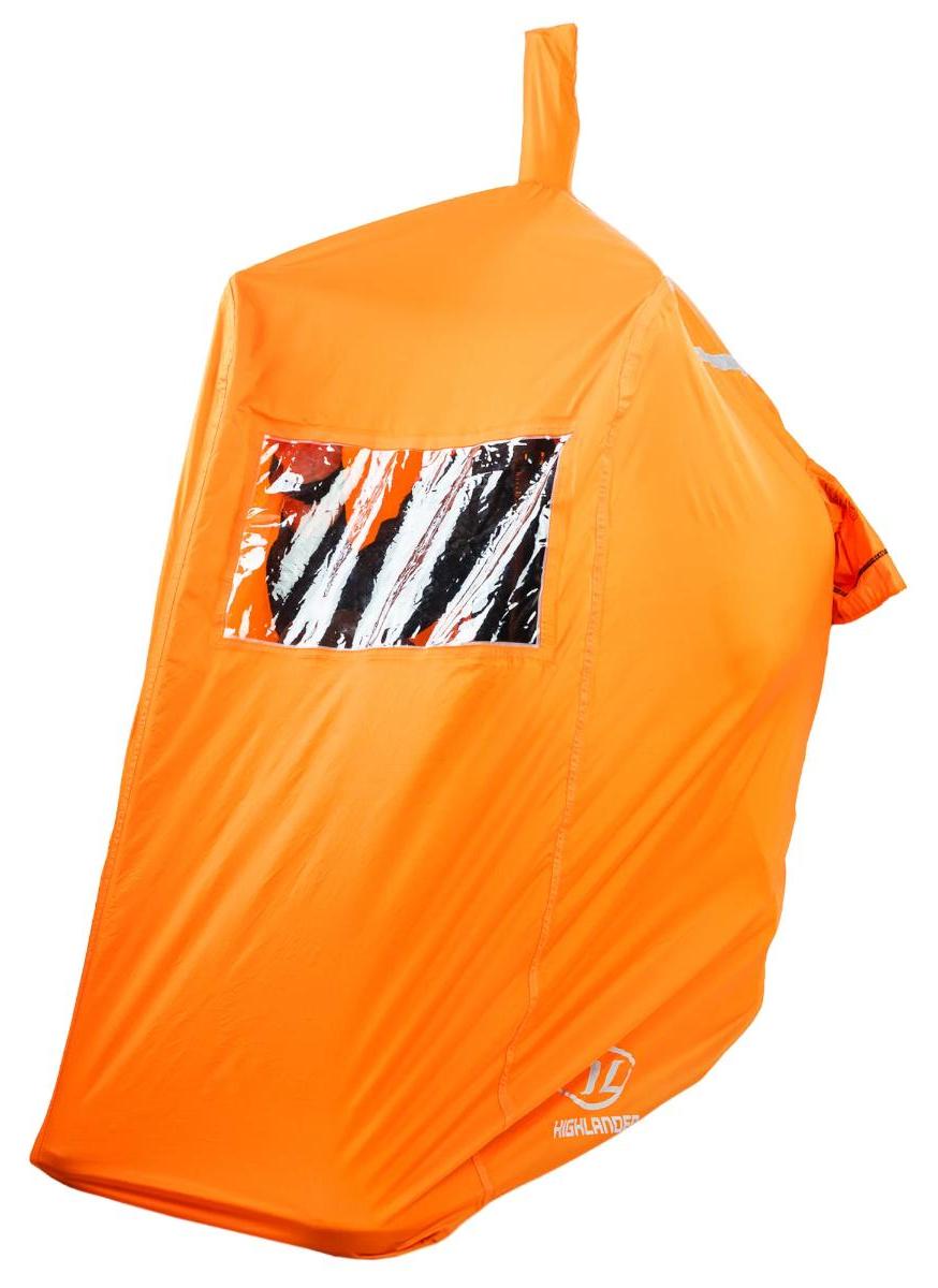 Highlander Notfallzelt Storm Vault Überlebensunterkunft 1 Person - Orange CO-0001923