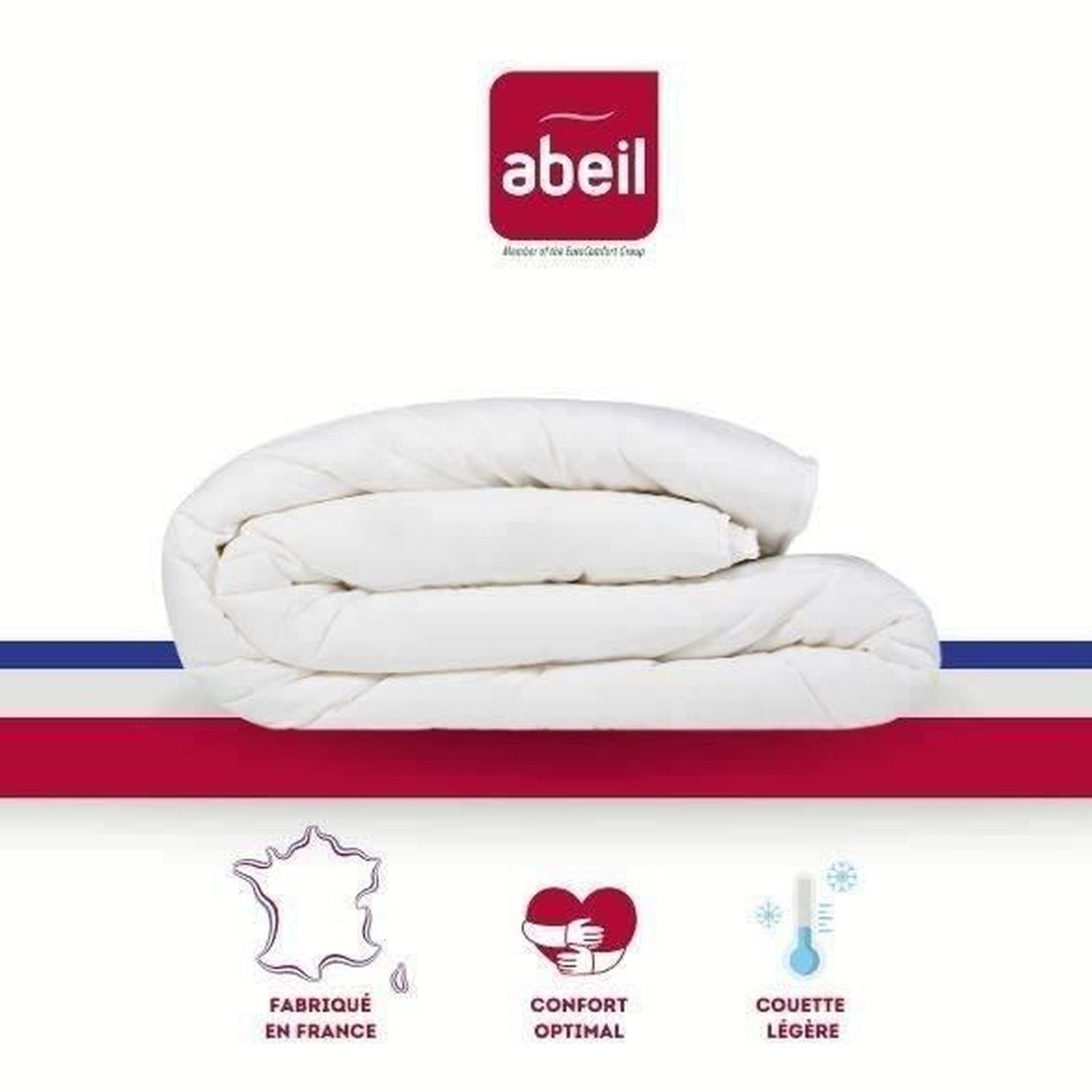 ABEIL Leichte Bettdecke 140 x 200 cm weiß