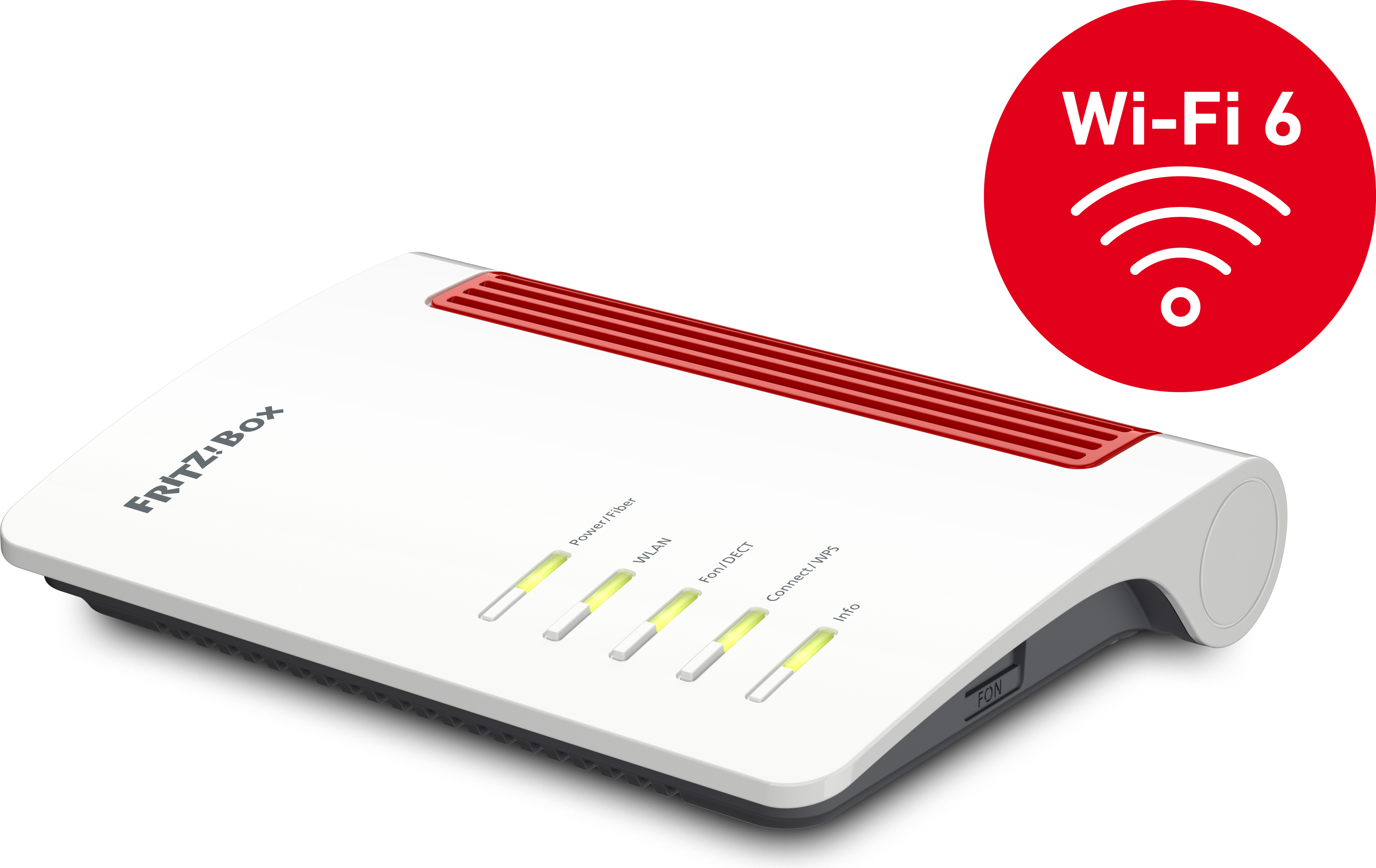 Box FRITZ! 5530 Fiber Edition Internation WLAN-Router 2.5 Gigabit Ethernet Dual-Band (2,4 GHz/5 GHz) Weiß 20003003