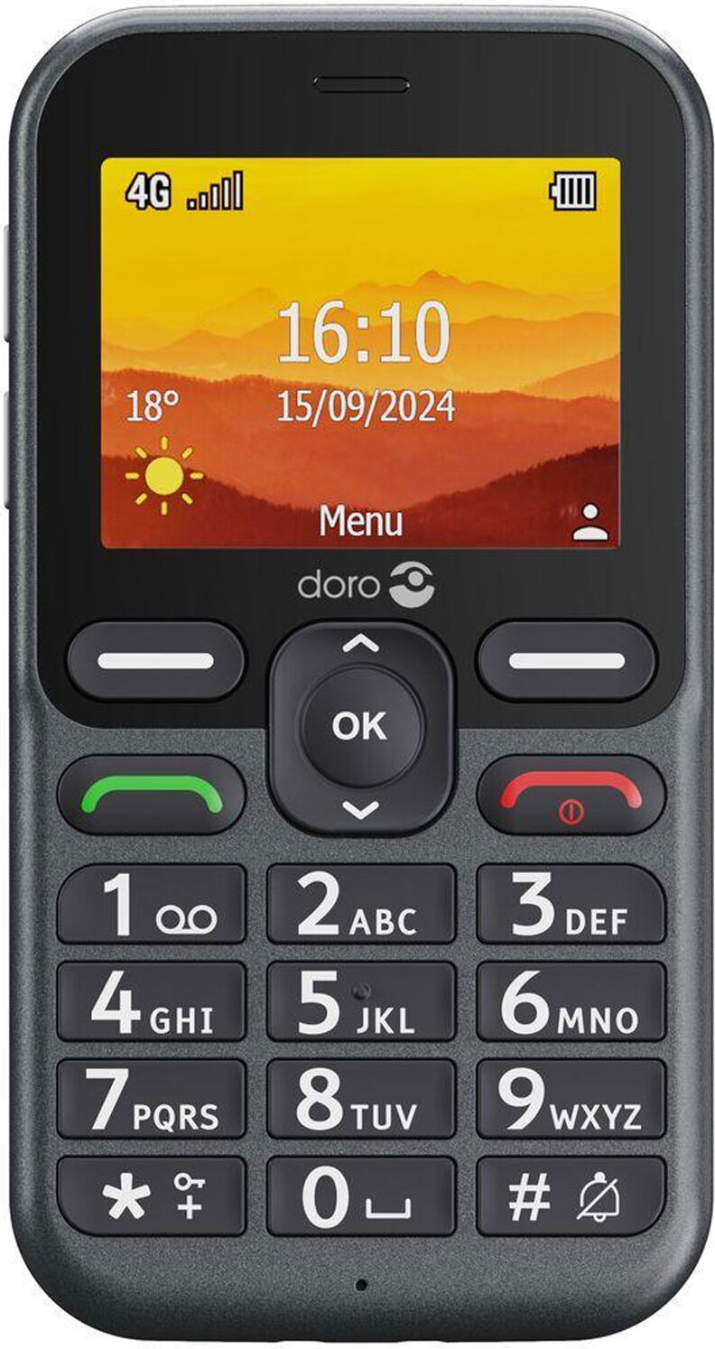 Doro Leva L10, Balken, Single SIM, 6,1 cm (2,4"), 2 MP, 1150 mAh, Schwarz