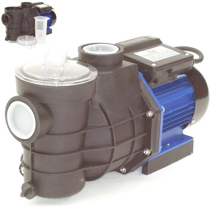 Poolpumpe 750 W Schwimmbadpumpe Filterpumpe 19200 l/h Umwälzpumpe für bis 80m³ 
