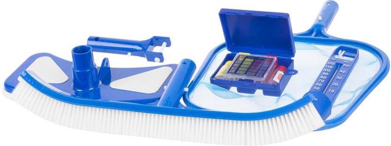 Pool-Pflegeset Strend Pro Pool, 5-teiliges Starterset, Bürste, Tester, Saugbürste, Thermometer