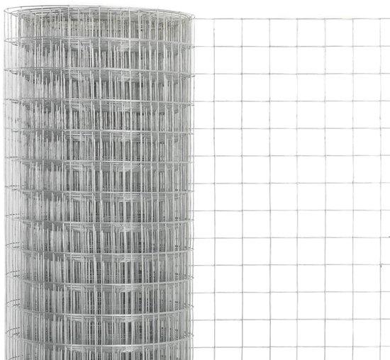 OEM Garten-Gas - 10 x 1,5 Meter - Maßstab 25x25 mm - Gepanzertes Stahl - Tüngas - Silber 2026