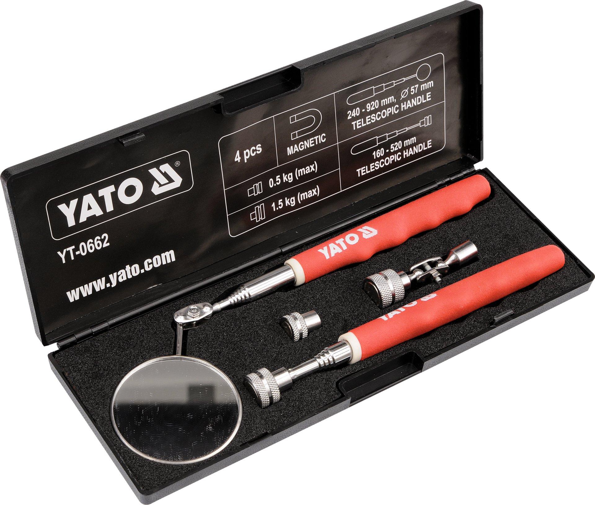 YT-0662 YATO Spiegel + Greifer Inspektionsset