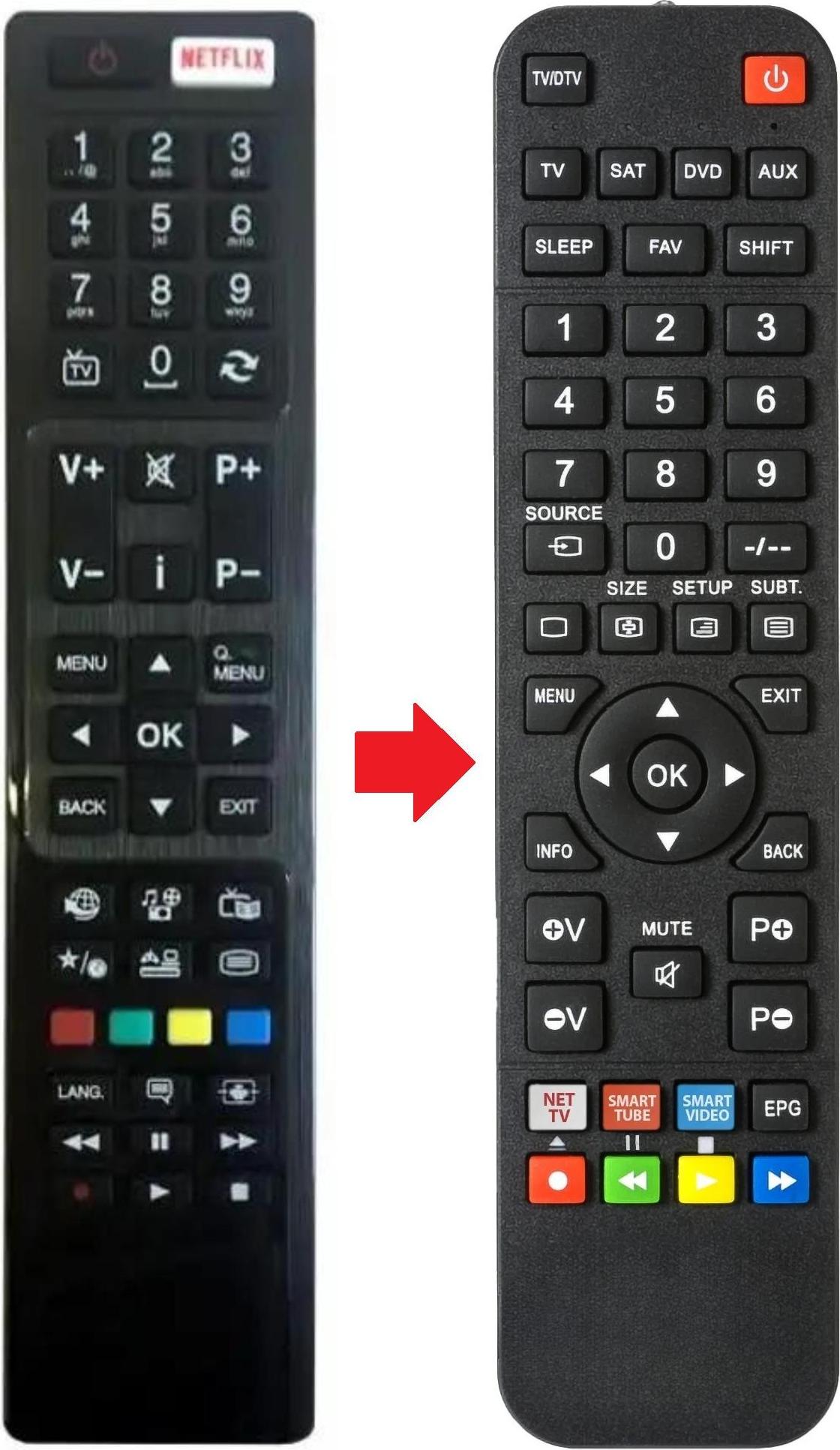 ARKAIA Fernbedienung geeignet für INEXIVE 39800