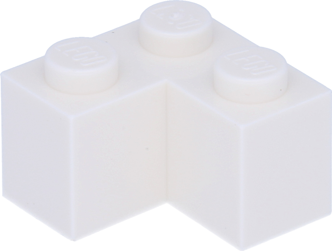 LEGO: 25 kusov rohovej kocky 2x2, biela
