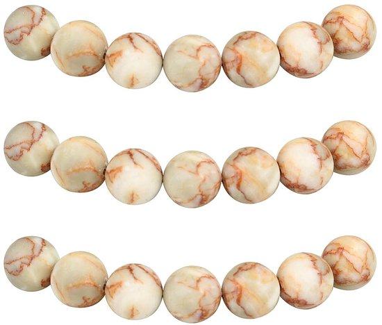 OEM Runde Natursteine 6mm - Natürliche Natursteine - Set von 60 Stücken 2026