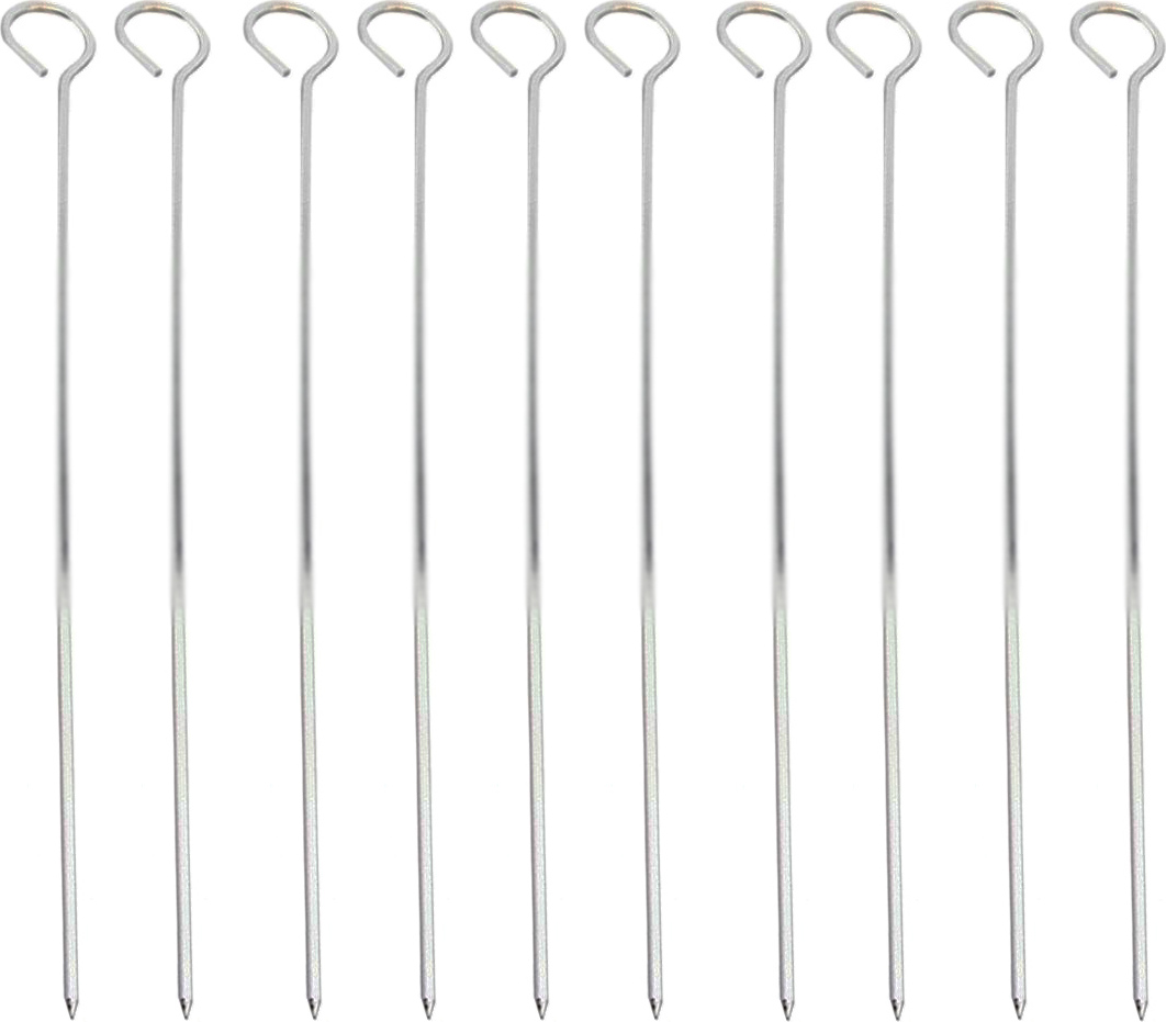 Brochette Verticale Pour Barbecue - 5 Pointes Acier Inox 304 Amovibles - Pour Kebab, Gyros