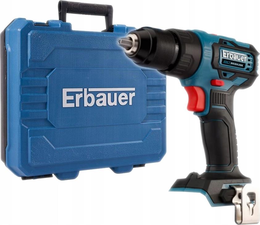 Erbauer Ecd18-Li-2 18V Ext 50Nm Bezkartáčový Vŕtací Skrutkovač + Kufrík