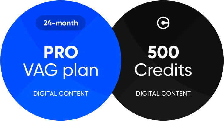 OBDeleven PRO PLAN 24 monate + 500 Credits (Gutschriften)