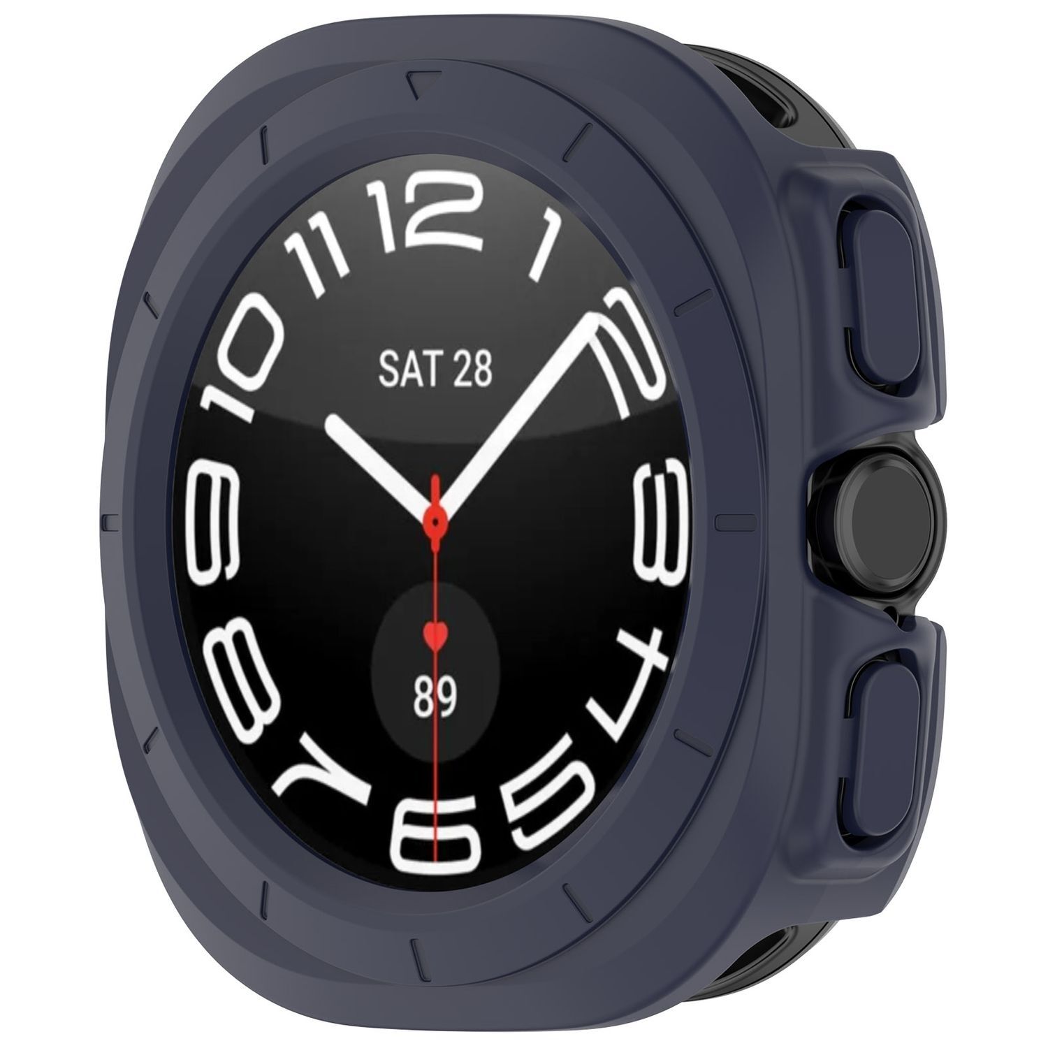 Pre Samsung Galaxy Watch Ultra 47mm plastové puzdro D- Blue