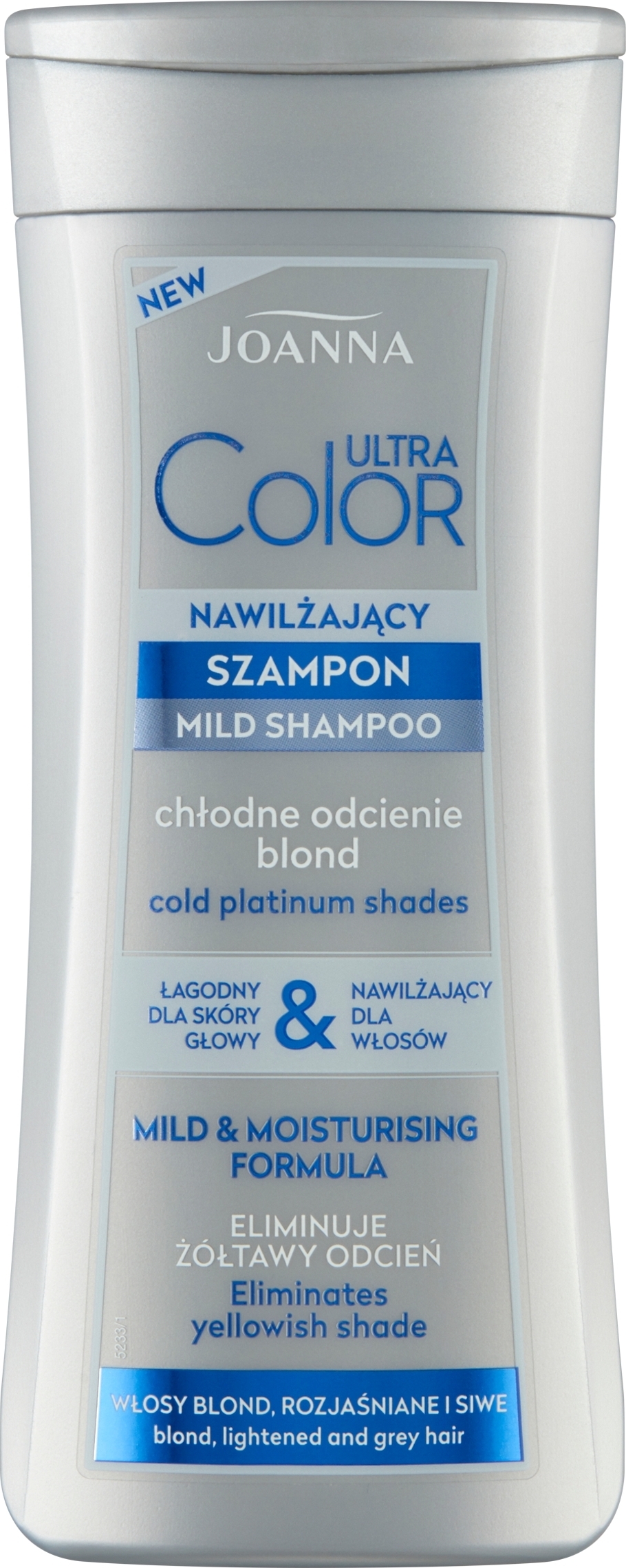 Joanna Ultra Color Mild Hydratačný šampón pre blond vlasy, 200ml