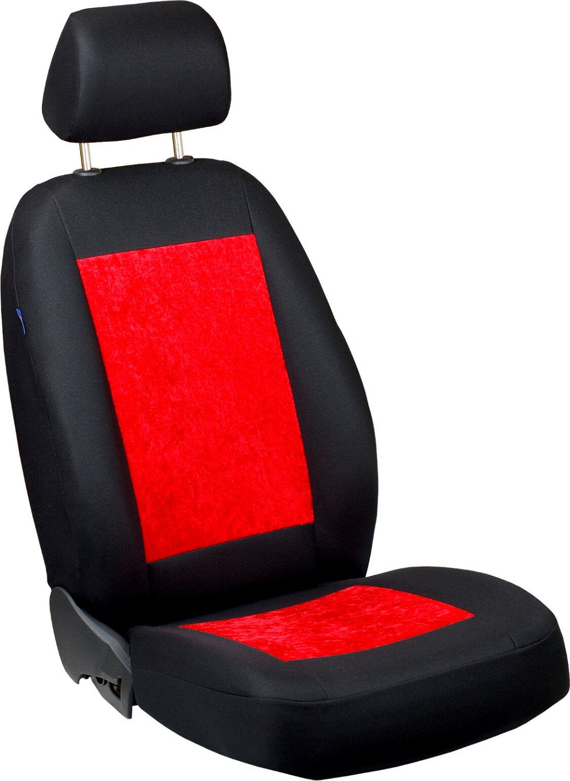 Zakschneider Schwarz-Rote Velours Sitzbezug für RENAULT MODUS Fahrer Sitzbezug U1029