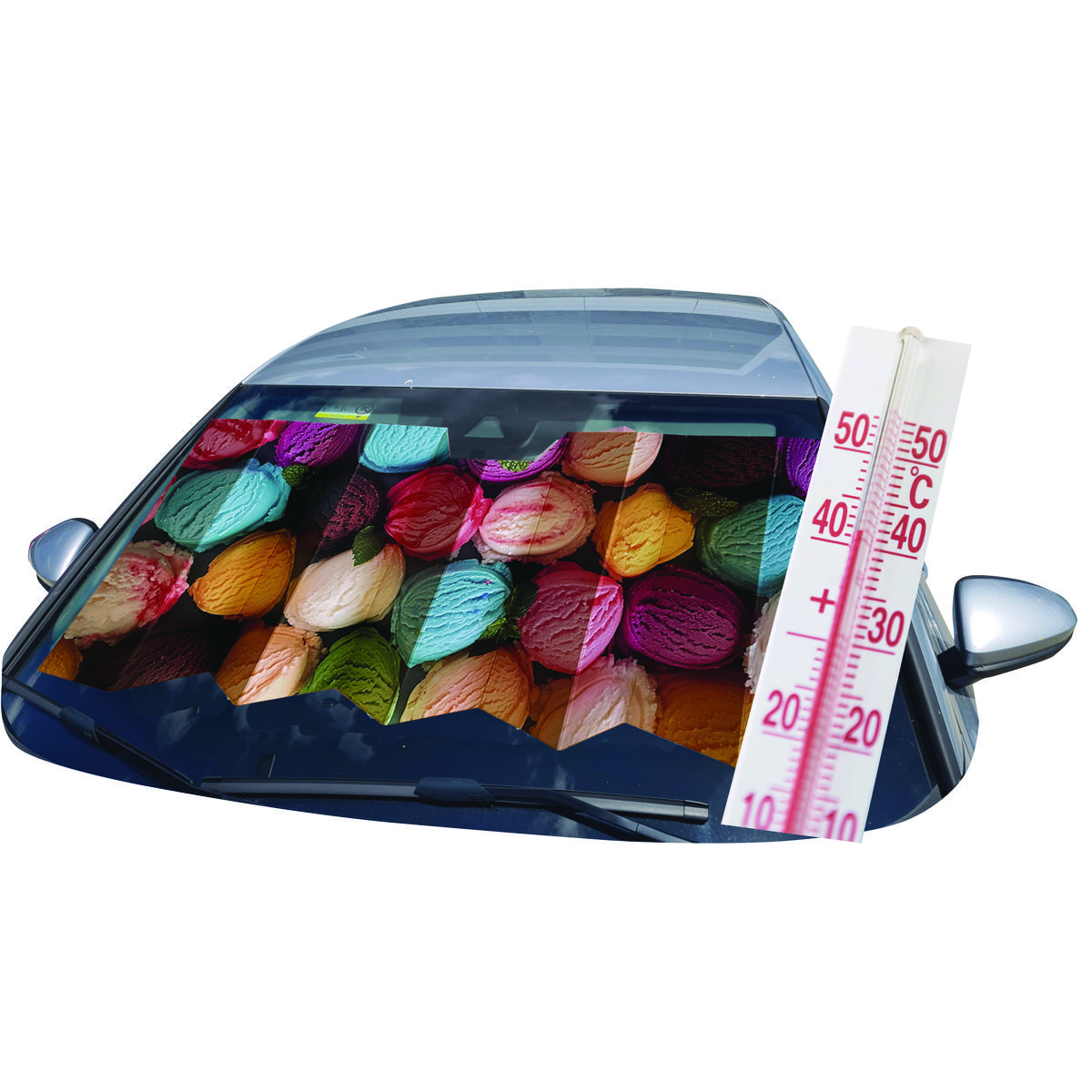 Sonnenschutz cartrend Pappe faltbar 1 Stück Hitzeschutz