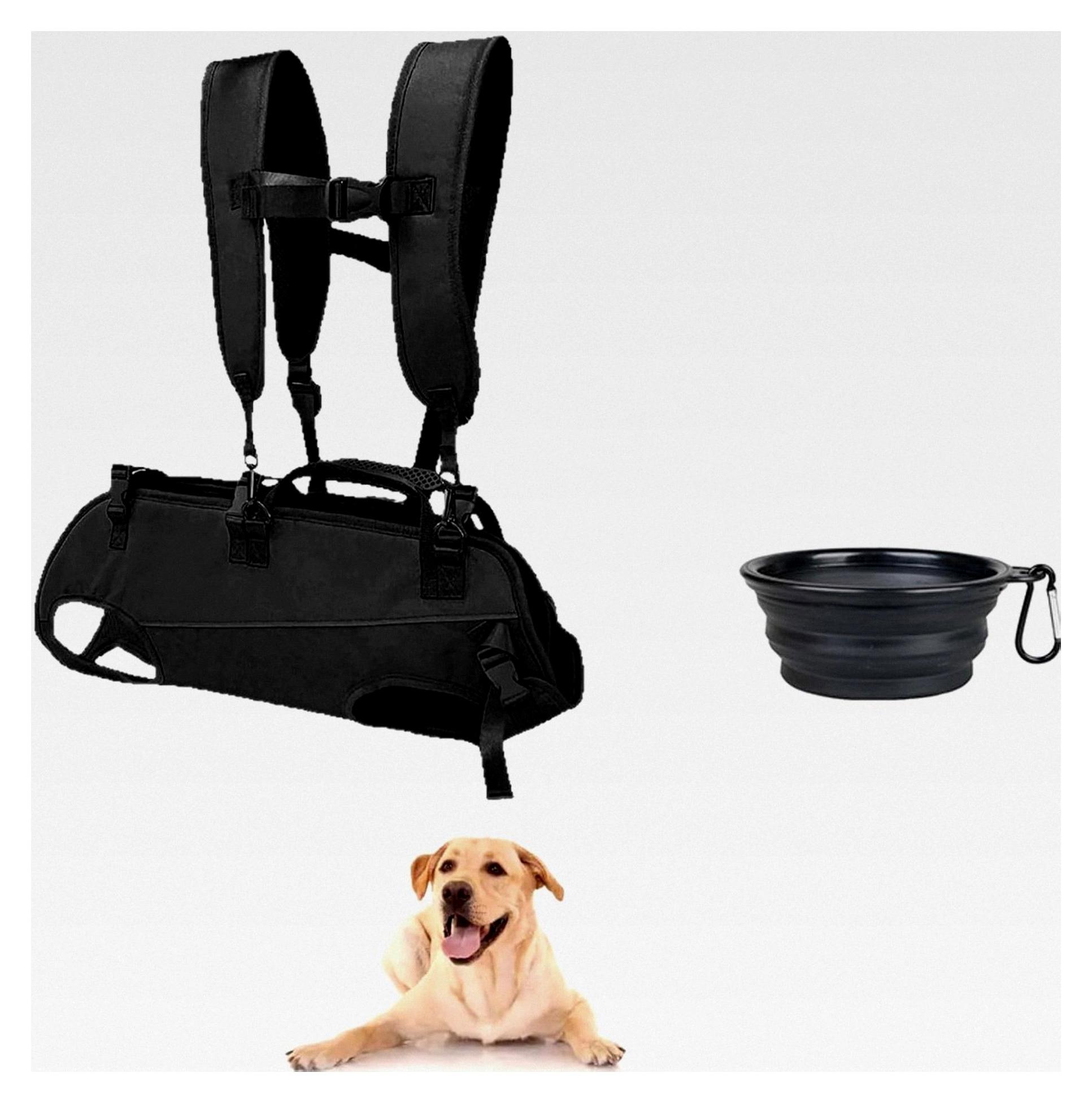 Markenlos Hunde-Wanderrucksack, horizontales Hundegeschirr für große Hunde, Ganzkörper-Hundetrage für ältere Hunde mit Gelenkverletzungen (empfohlenes Gewicht 10-14 kg)