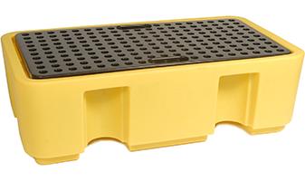 AUTRES Palette / Auffangpalette für die Lagerung von 250l Fässern, abnehmbarer Gitterrost, mit Gabelstapler handhabbar, 100% PE, 100%