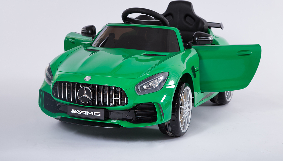 Kinder Elektroauto | Elektrofahrzeug | Mercedes-Benz AMG GT R | mit MP3 Player | mit Fernbedienung | Grün