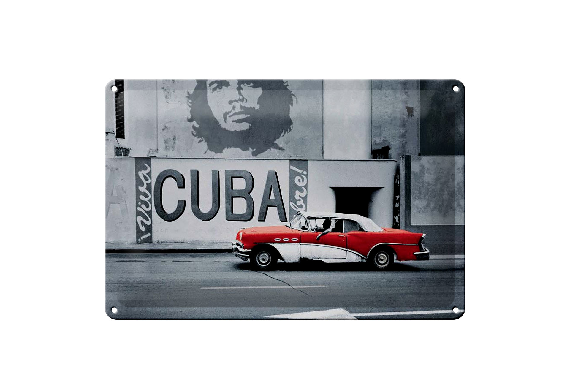 Blechschild Spruch 30x20cm Cuba Guevara Auto Kaufland.de
