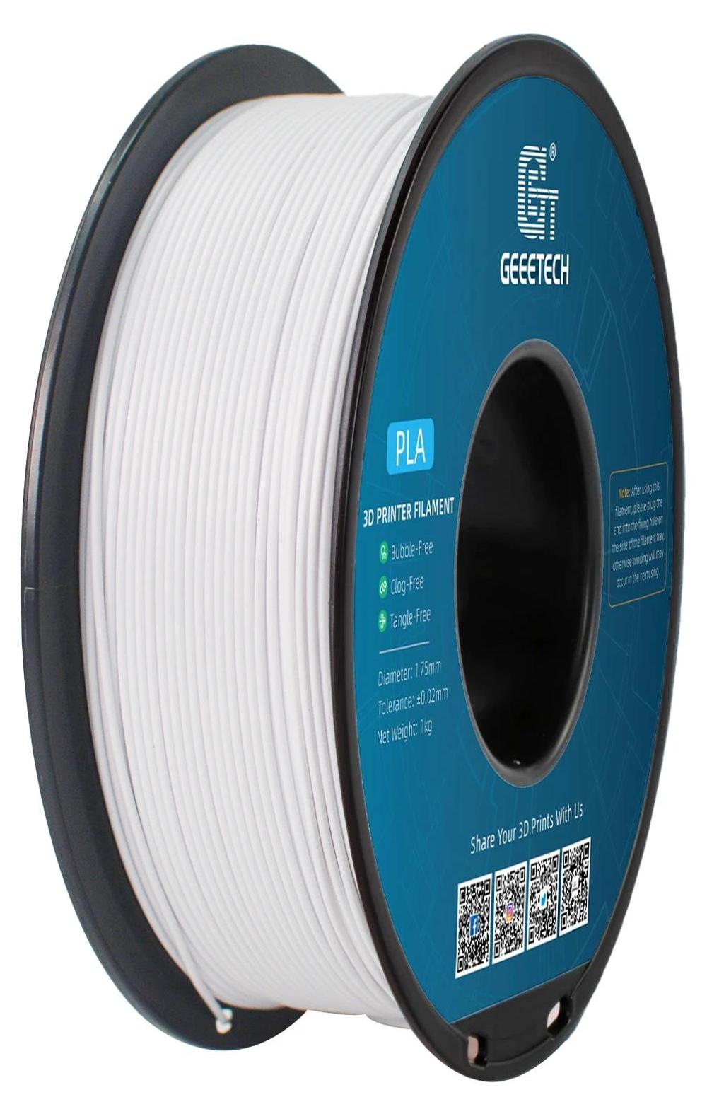 StarTech 3D-Drucker Filament - PLA 1,75 mm - Spule 1 kg - Toleranz ±0,03 mm - FDM kompatibel - Perlmuttweiß