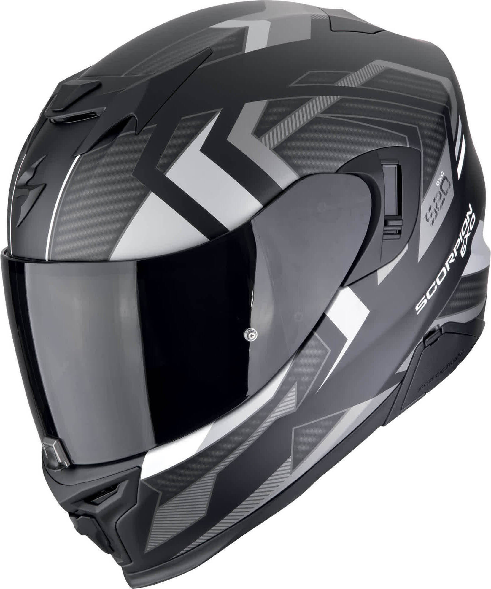 Scorpion EXO-520 Evo Air Sensus Helm, schwarz matt/silber, XS (53/54) 172-500-159-02