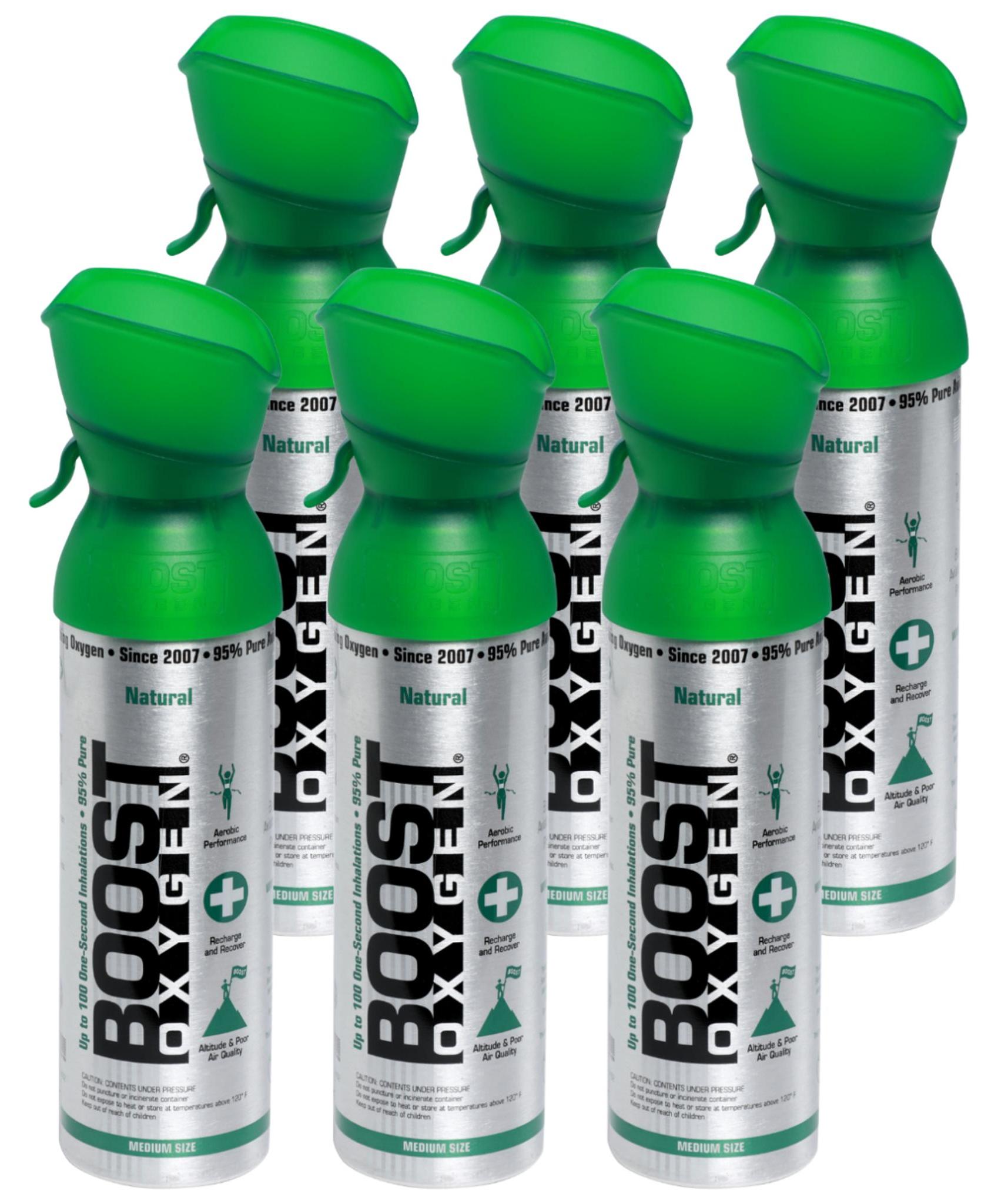 Boost Oxygen Sauerstoffdose zum Inhalieren Natural, klein, 6x3L 301-06