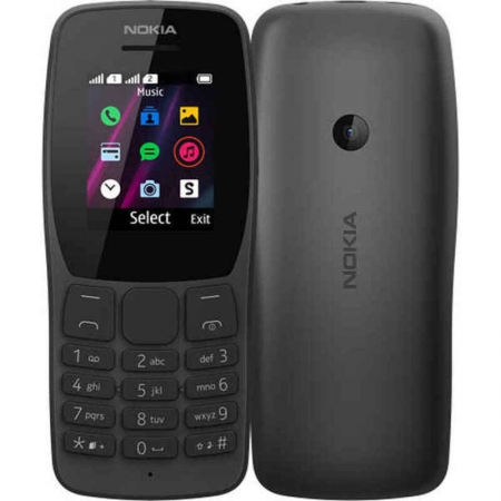Mobilný telefón pre starších ľudí Nokia 110 1,77" QQVGA Black