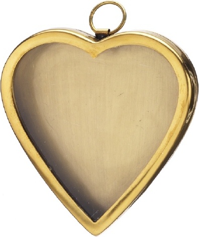 HECK Kirchenbedarf Wand Reliquiar Herz (Höhe 10 cm) 10-536