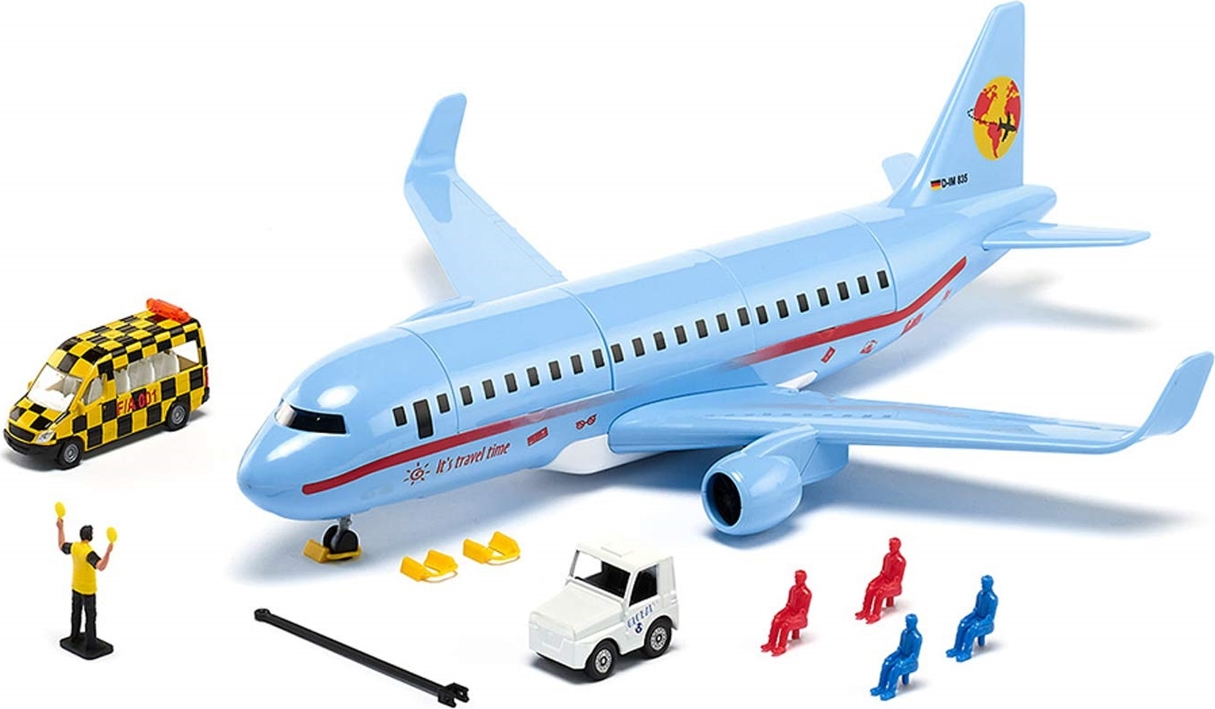 Siku 5402 Verkehrsflugzeug mit Zubehör