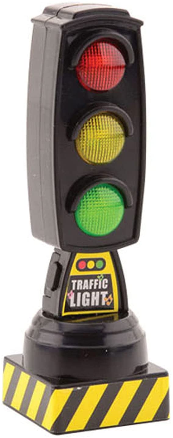 Johntoy Spielzeugampel für Kinder zum Erlernen der Verkehrsregeln, 13 cm, mit Licht und Ton 26082